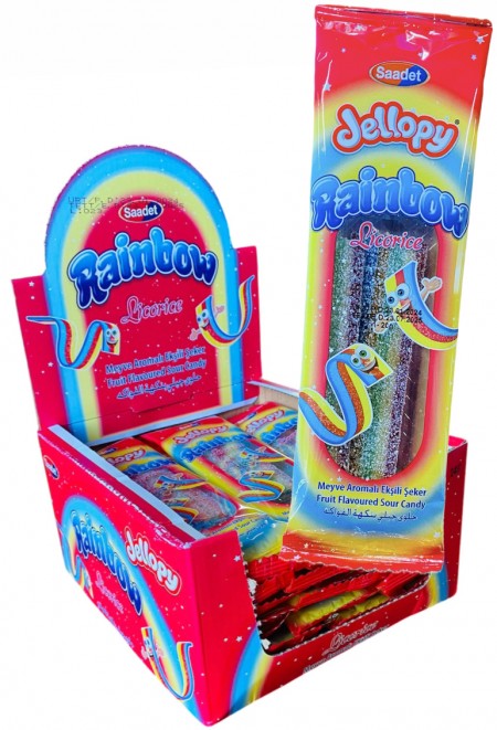 Jellopy rainbow licorice 20g (24/1)