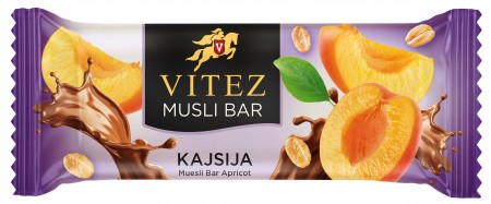 Vitez musli bar kajsija 30g (25/1)