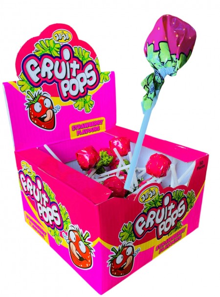 Fruit pops lollipop strawberry 13g (50/1)